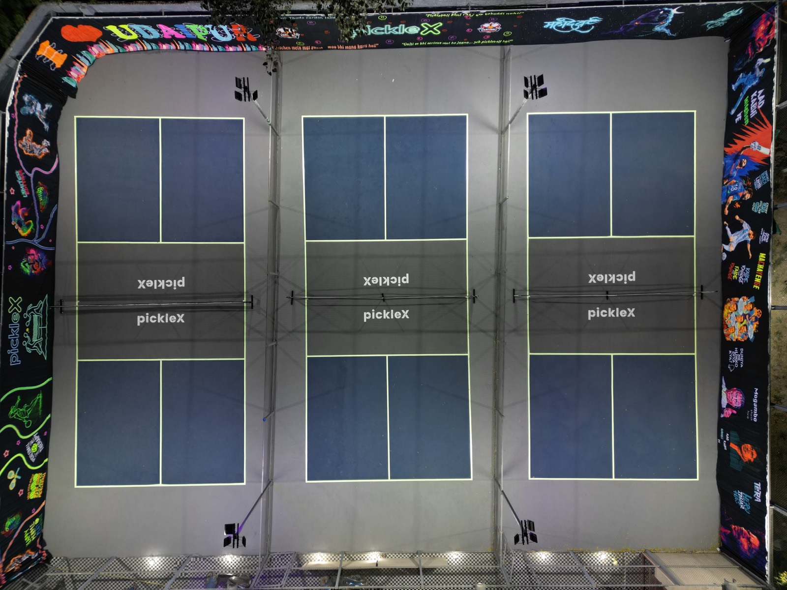 Premium pickleball court at PickleX